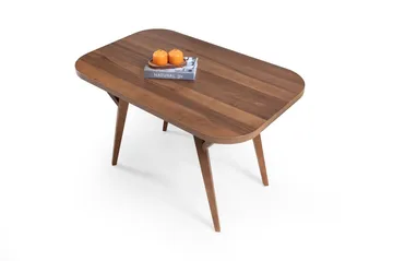 Spisebord Wallxpert Sofya (126 x 75 x 75 cm) Valnød - Valnød - Møbler - Borde - Spisebord og køkkenbord