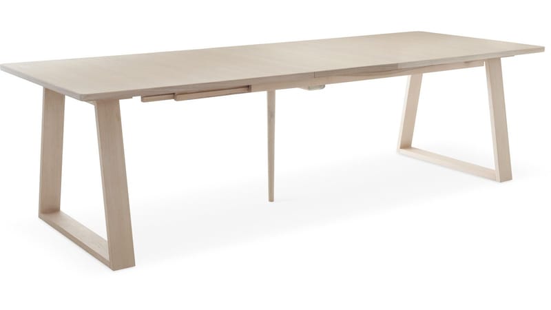 Spisebord Wikdal 220x100 cm - Hvidpigmenteret eg - Møbler - Borde - Spisebord og køkkenbord