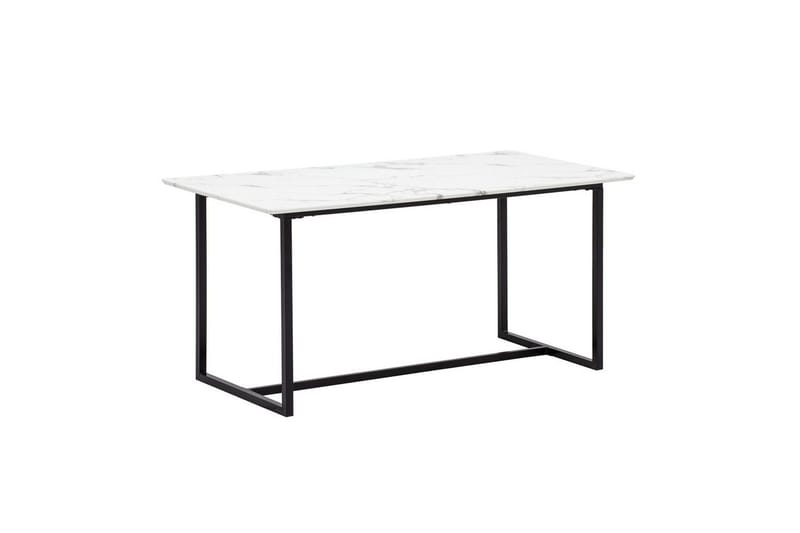 Spisebord Wohnling Industriel loftstil MDF med metalben med gyldne spidser Marmor, Hvid, 180x90 cm - Marmor, Hvid, 180x90 cm - Møbler - Borde - Spisebord og køkkenbord
