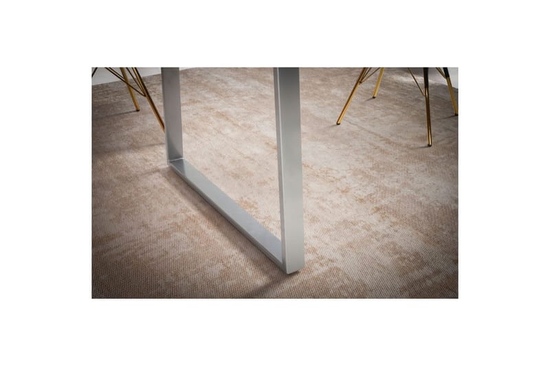 Spisebord Wohnling Massivt træ med trækanter rektangulært landstil Sølv, Lige, 200x100 cm - Sølv, Lige, 200x100 cm - Møbler - Borde - Spisebordssæt