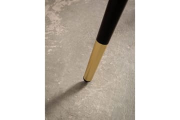 Spisebord Wohnling Rund 75 cm marmorlook moderne med gyldne spidse ben Marmor, Hvid - Møbler - Borde - Spisebord og køkkenbord