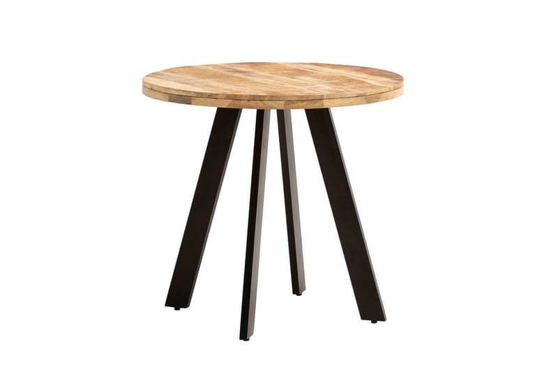 Spisebord Wohnling rundt massivt træ moderne landlig stil 80 cm - 80 cm - Møbler - Borde - Spisebord og køkkenbord