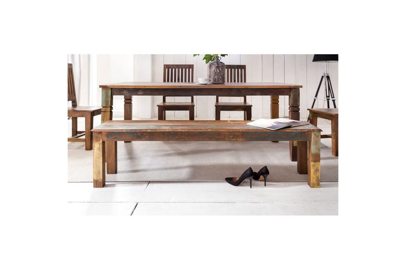 Spisebord Wohnling Solidt træ landlig stil Genbrugt mangotræ, 120x70 cm - Genbrugt mangotræ, 120x70 cm - Møbler - Borde - Spisebord og køkkenbord