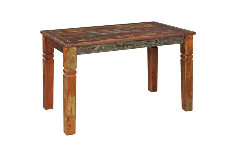 Spisebord Wohnling Solidt træ landlig stil Genbrugt mangotræ, 120x70 cm, Genbrugt mangotræ, 120x70 cm