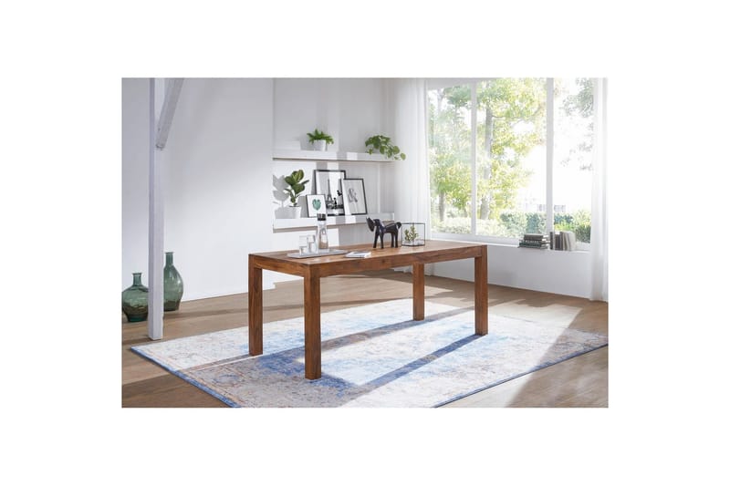 Spisebord Wohnling Solidt træ landlig stil Rose træ, 200x100 cm - Rose træ, 200x100 cm - Møbler - Borde - Spisebord og køkkenbord