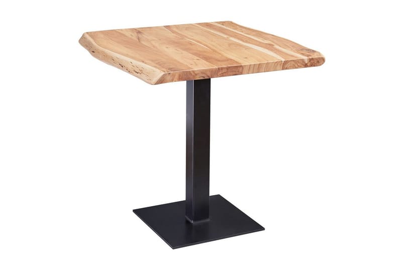 Spisebord Wohnling Trækant massivt træ med massiv metalben industriel, undefined