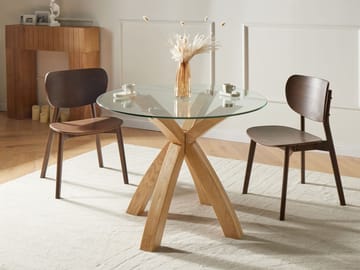 Spisebord Yapp 100 cm - Lysebrun - Møbler - Borde - Spisebord og køkkenbord