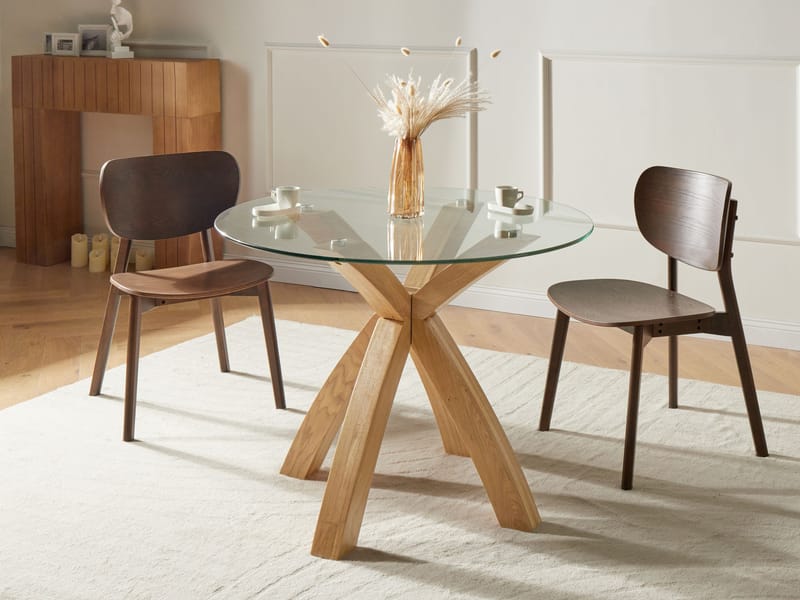 Spisebord Yapp 100 cm - Lysebrun - Møbler - Borde - Spisebord og køkkenbord