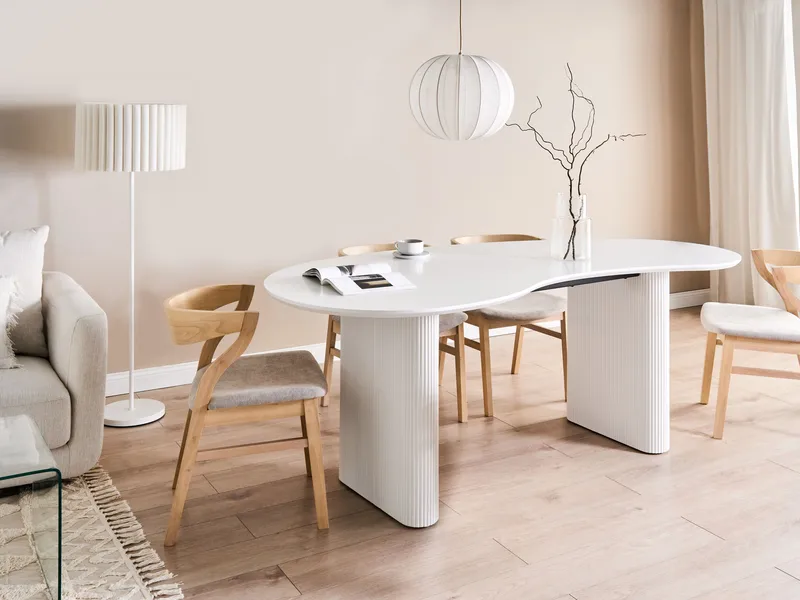 Spisebord Peery 198 cm - Hvid - Møbler - Borde - Spisebord og køkkenbord
