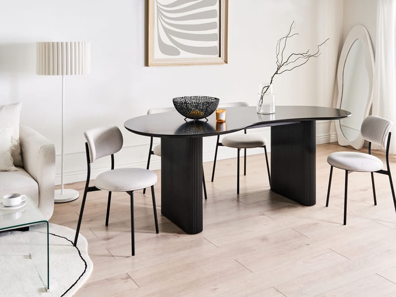 Spisebord Peery 198 cm - Sort - Møbler - Borde - Spisebord og køkkenbord