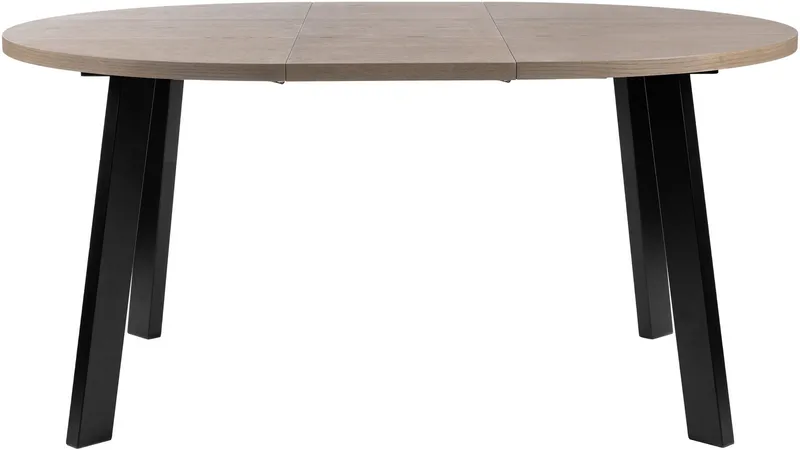 Spisebord Porsvik Ø120 cm inkl. 2 Tillægsplader á 40 cm - Grå - Møbler - Borde - Spisebord og køkkenbord