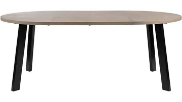Spisebord Porsvik Ø120 cm inkl. 2 Tillægsplader á 40 cm - Grå - Møbler - Borde - Spisebord og køkkenbord