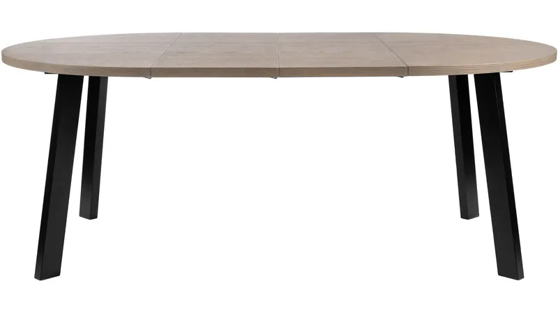 Spisebord Porsvik Ø120 cm inkl. 2 Tillægsplader á 40 cm - Grå - Møbler - Borde - Spisebord og køkkenbord