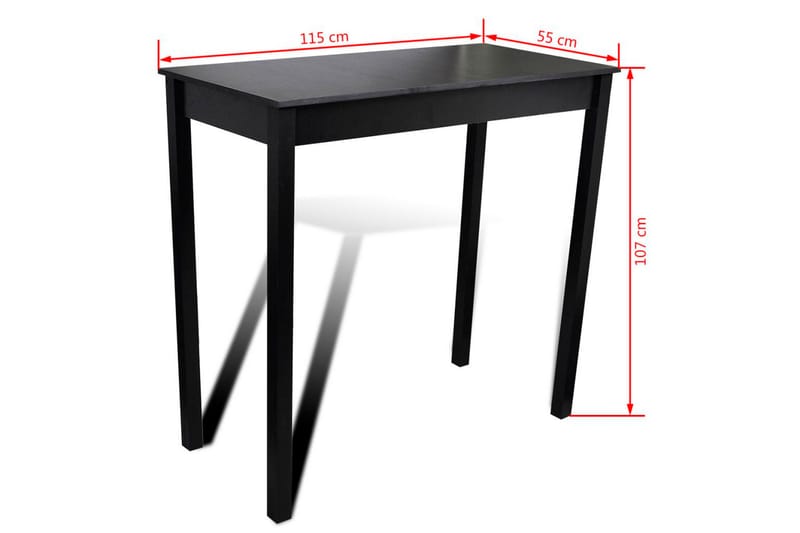 160725 Skammel 4-Pack Af London Herunder Tabeller Sort - Sort - Møbler - Borde - Spisebordssæt