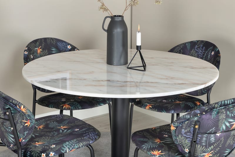 Admira Spisebordssæt 106 cm + 4 st Moncoll Spisebordsstole - Møbler - Borde - Spisebordssæt