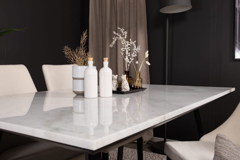 Admira Spisebordssæt med 4 Ludde Spisebordsstol - Møbler - Borde - Spisebordssæt