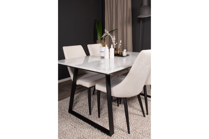 Admira Spisebordssæt med 4 Ludde Spisebordsstol - Møbler - Borde - Spisebordssæt