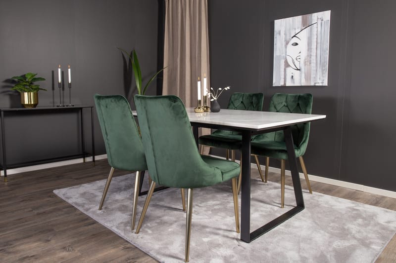 Admira spisebordssæt med 4 Valerie Lyx Spisebordsstol - Møbler - Borde - Spisebordssæt