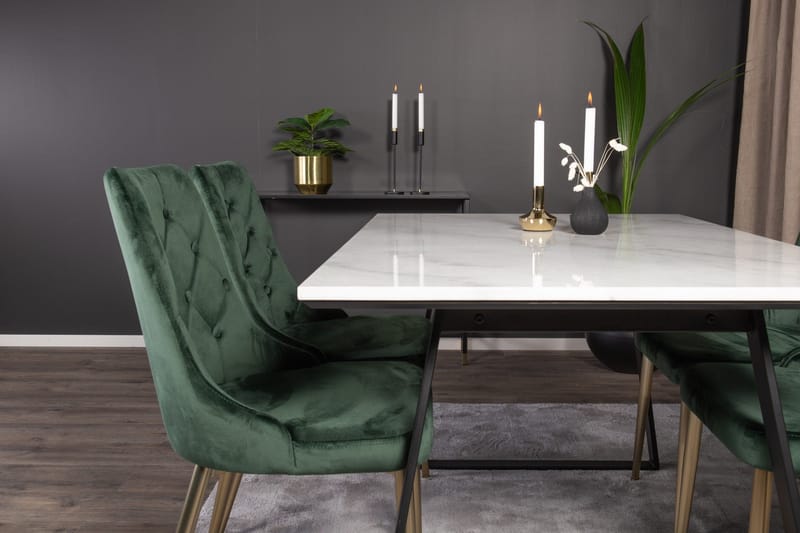 Admira spisebordssæt med 4 Valerie Lyx Spisebordsstol - Møbler - Borde - Spisebordssæt