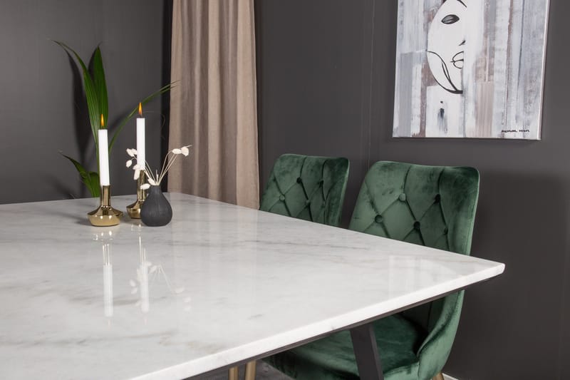 Admira spisebordssæt med 4 Valerie Lyx Spisebordsstol - Møbler - Borde - Spisebordssæt