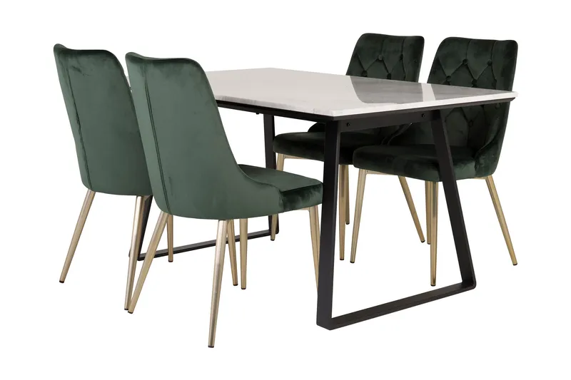 Admira spisebordssæt med 4 Valerie Lyx Spisebordsstol, undefined