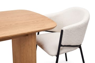 Alma spisegruppe rektangulær 180 cm eg med 6 Filip spisebordsstole - Eg - Møbler - Borde - Spisebordssæt