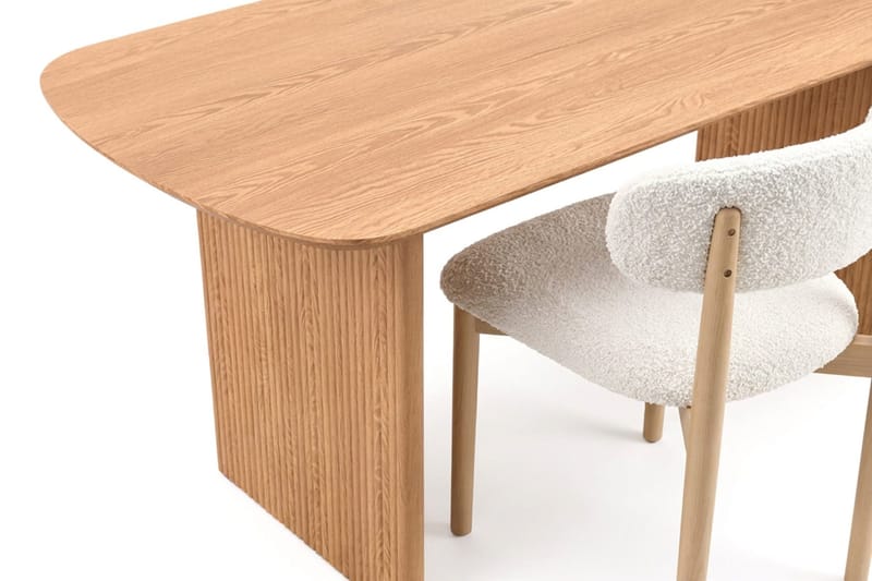 Alma spisegruppe rektangulær 180 cm eg med 6 Jaiveer spisebordsstole - Eg - Møbler - Borde - Spisebordssæt