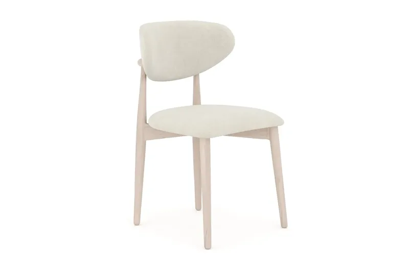 Alma spisegruppe rektangulær 180 cm hvidlaseret med 6 Molly-spisestole - Hvidlaseret - Møbler - Borde - Spisebordssæt