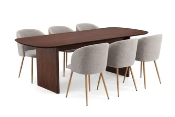 Greige bouclé/metalben eg - Eg