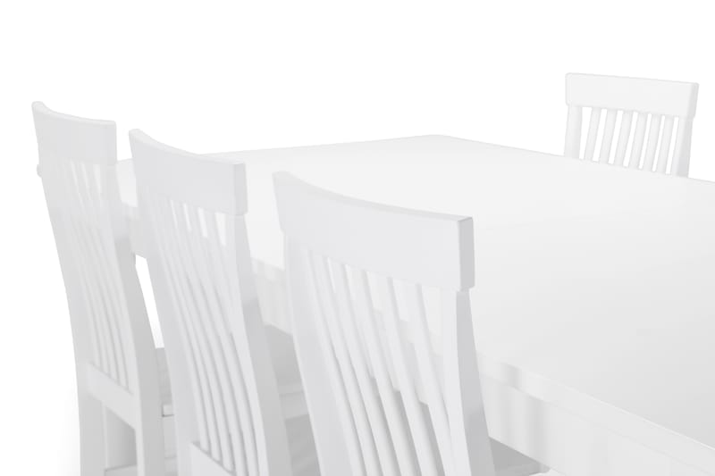 Altea Spisebord med 6 stk Augusta Stole - Hvid - Spisebordssæt