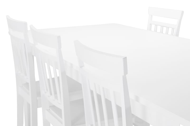 Altea Spisebord med 6 stk Hudson Stole - Hvid - Spisebordssæt