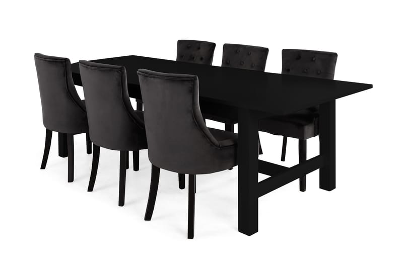 Altea Spisebord med 6 Victoria lænestole - Spisebordssæt