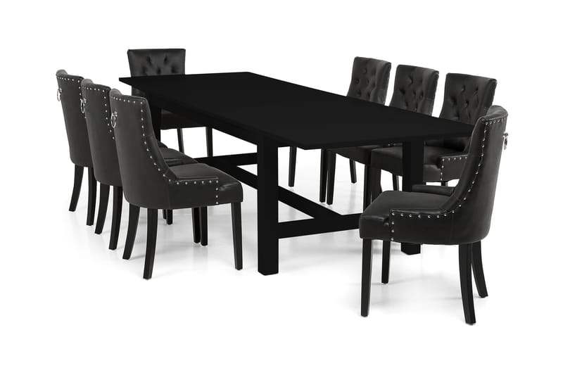 Altea Spisebord med 8 tuva lænestole - Spisebordssæt