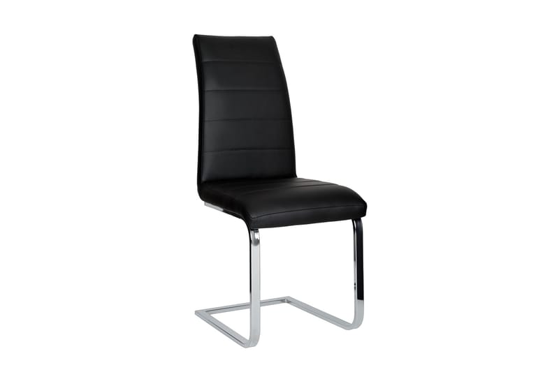 Azusa Spisebordssæt 140 cm med 4 Sorado Stol - Hvid/Beton/Sort - Møbler - Borde - Spisebordssæt