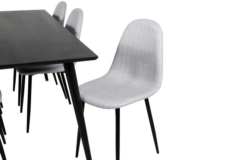 Balisa Matgrupp 180 cm + 6 st Ypas Matstolar Venture Home Black - Møbler - Borde - Spisebordssæt