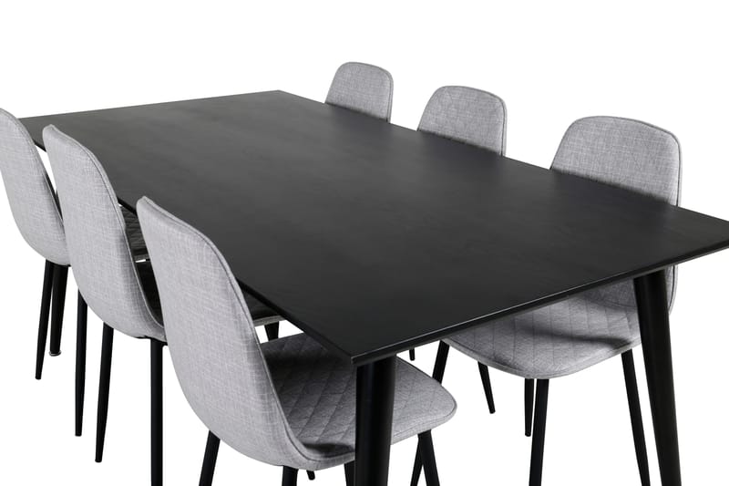 Balisa Matgrupp 180 cm + 6 st Ypas Matstolar Venture Home Black - Møbler - Borde - Spisebordssæt