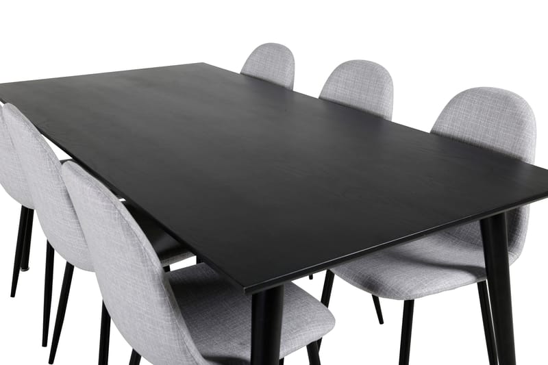 Balisa Matgrupp 180 cm + 6 st Ypas Matstolar Venture Home Black - Møbler - Borde - Spisebordssæt