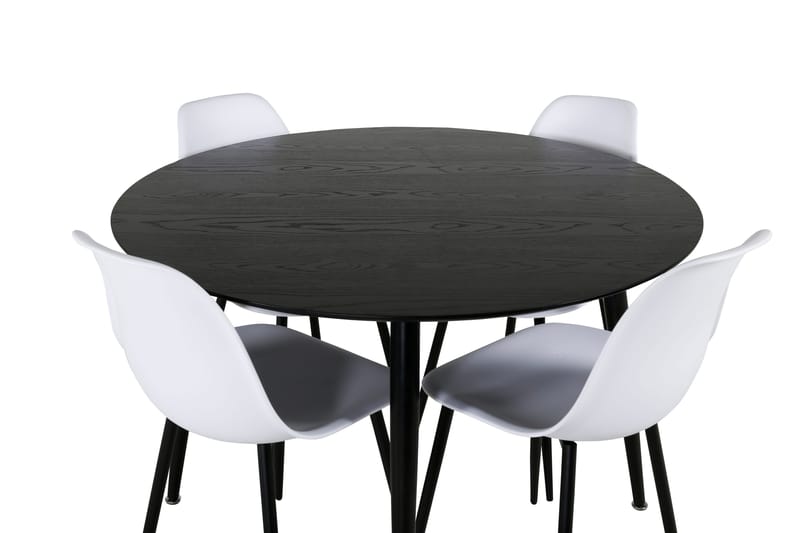 Balisa Spisebordssæt 115 cm Rund + 4 Ypas Spisebordsstole - Møbler - Borde - Spisebordssæt