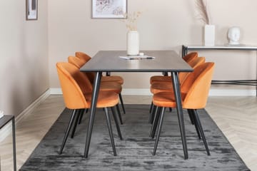 Balisa Spisegruppe 180 cm + 6 stk Valeri Spisestole - Møbler - Borde - Spisebordssæt