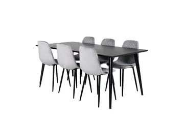 Balisa spisegruppe 180 cm + 6 stk. Ypas spisestole - Møbler - Borde - Spisebordssæt