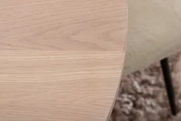 Biana Spisebordssæt 100 cm Rund inkl 4 Pontus Stole - Beige/Hvid/Sort - Møbler - Borde - Spisebordssæt