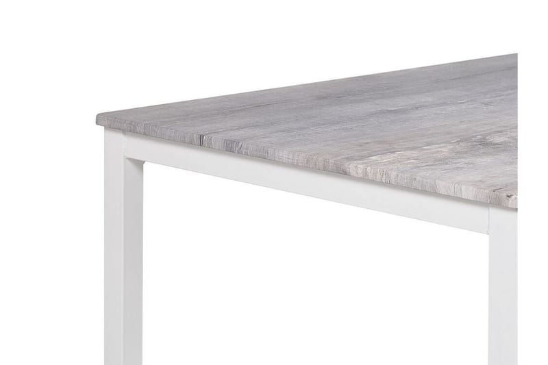 Bismarca Spisebordssæt 110 cm Inkl 4 Stole - Grå/Hvid - Møbler - Borde - Spisebordssæt