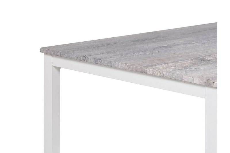 Bismarca Spisebordssæt 110 cm Inkl 4 Stole - Grå/Hvid - Spisebordssæt