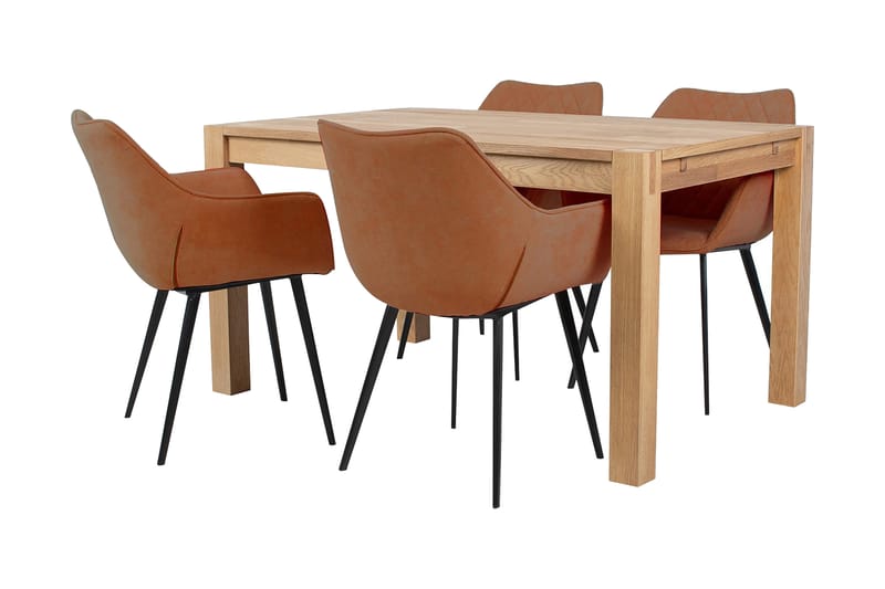 Spisebordssæt Chicago New med 4 stole - Spisebord og køkkenbord