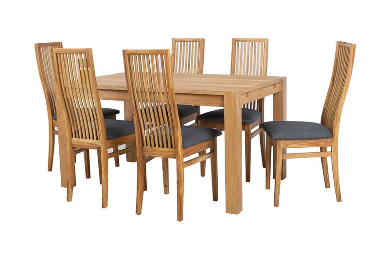 Spisebordssæt Chicago New med 6 stole - Spisebord og køkkenbord