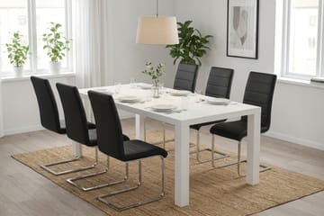 Spisebordssæt Cibus 180 cm med 4 Cibus stole - Møbler - Borde - Spisebordssæt