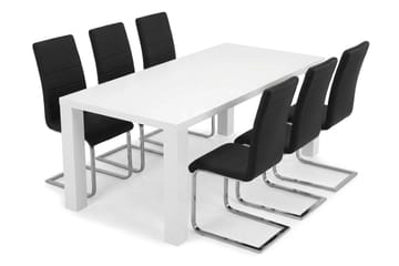 Spisebordssæt Cibus 180 cm med 4 Cibus stole - Møbler - Borde - Spisebordssæt