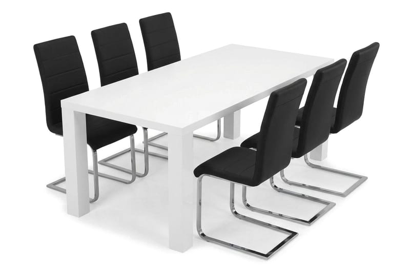 Spisebordssæt Cibus 180 cm med 4 Cibus stole - Møbler - Borde - Spisebordssæt