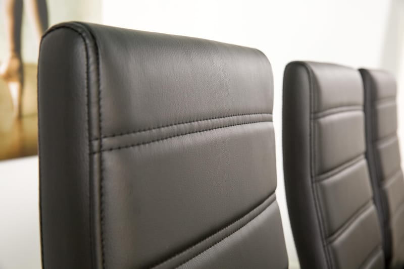 Cibus Spisebordsæt med 6 Stole - Hvid/Sort - Møbler - Borde - Spisebordssæt