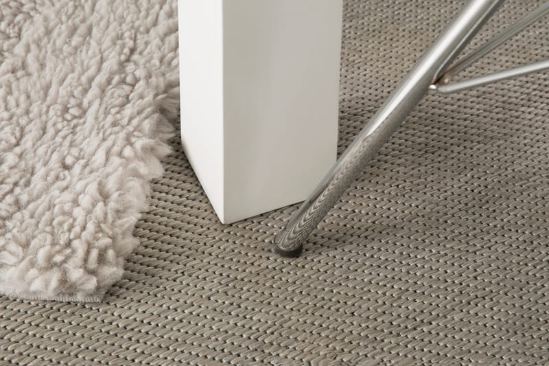Cibus Spisebordssæt Hvid 180x90cm - 6 Shell Stole Sort/Forkromet - Møbler - Borde - Spisebordssæt